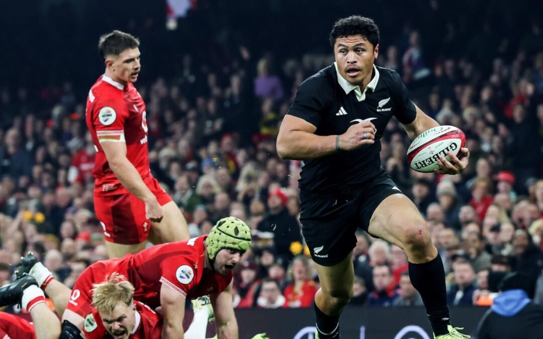 Golpe para los All Blacks: Caleb Clarke se pierde la serie ante Sudáfrica por una grave lesión